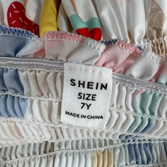 Shein Dress Bundle of 4 Girl SZ 7Y Colorful Sundress Sleeveless Stretch Pullover - Picture 7 of 14